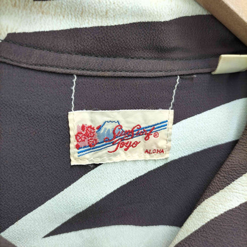 サンサーフ SUN SURF 和柄 金魚 レーヨン アロハシャツ メンズ JPN:M