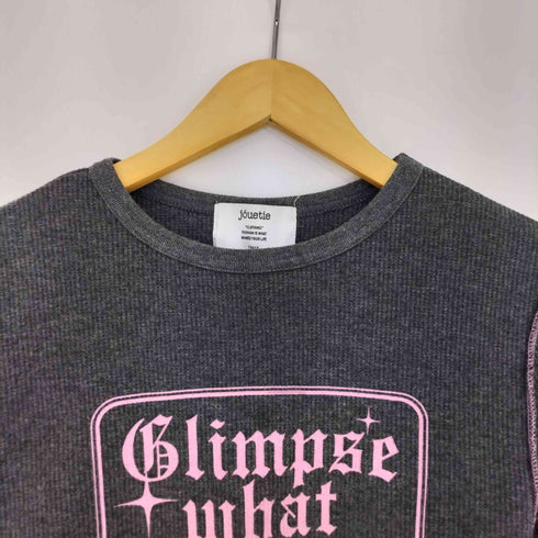 ジュエティ jouetie 24aw ワッフルフィットロンT レディース JPN:M