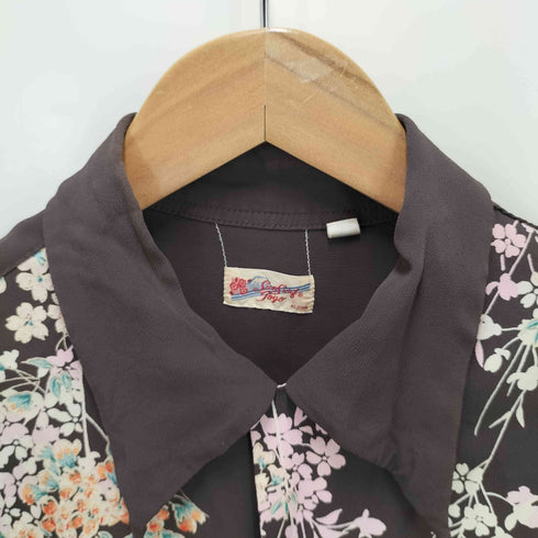 サンサーフ SUN SURF 総柄 枝垂れ桜 アロハシャツ メンズ JPN:S