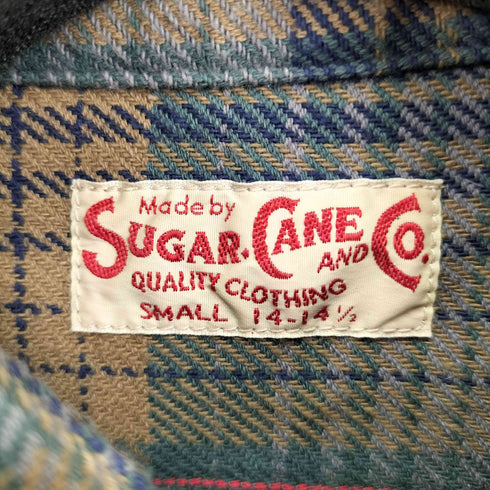 シュガーケーン SUGAR CANE TWILL CHECK WORK SHIRT メンズ JPN:S