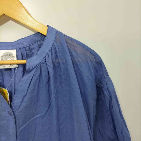 スカラー ScoLar 線書きアート柄 シャツ ワンピース レディース JPN:M