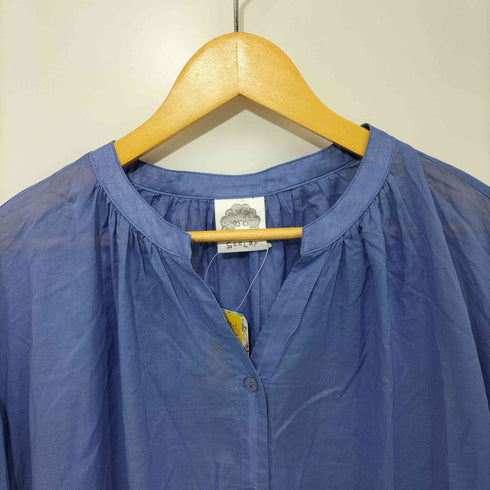 スカラー ScoLar 線書きアート柄 シャツ ワンピース レディース JPN:M