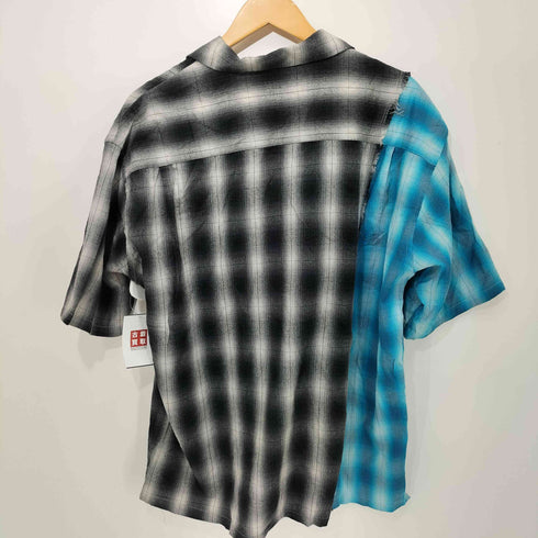 ディスカバード DISCOVERED nu-gazer OMBRE CHECK SHIRT オンブレチェック フリンジ メンズ JPN:2