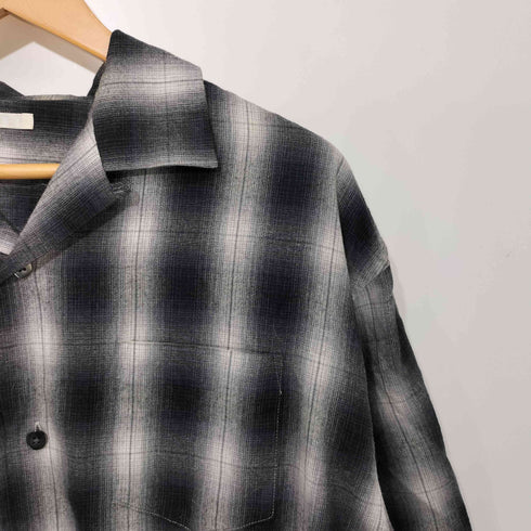 ディスカバード DISCOVERED nu-gazer OMBRE CHECK SHIRT オンブレチェック フリンジ メンズ JPN:2