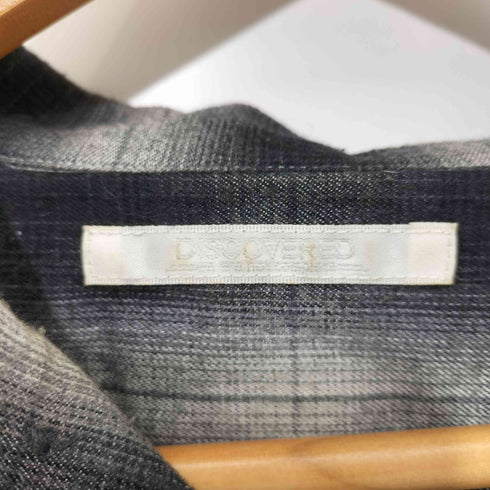 ディスカバード DISCOVERED nu-gazer OMBRE CHECK SHIRT オンブレチェック フリンジ メンズ JPN:2