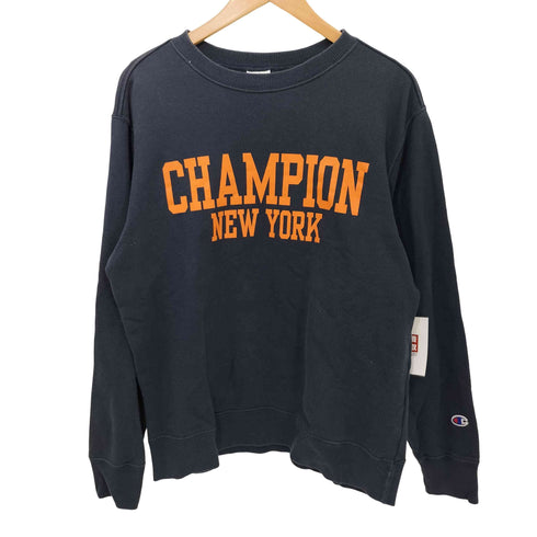 チャンピオン Champion スクリプトロゴ クルーネックスウェットシャツ メンズ import:L