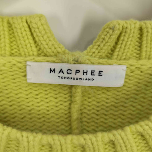 マカフィー MACPHEE ラムカシミヤ クルーネックプルオーバー レディース JPN:S