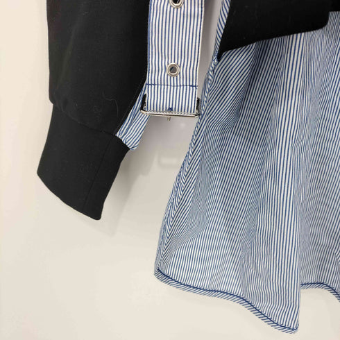 ファーファー furfur スウェット レイヤード デザイン シャツ ワンピース レディース FREE