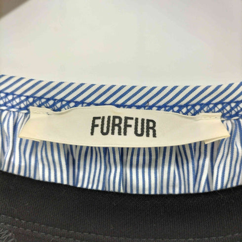 ファーファー furfur スウェット レイヤード デザイン シャツ ワンピース レディース FREE
