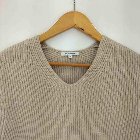 ニジュウサンク 23区 カシミヤブレンドバルキーVネックニット レディース JPN:38