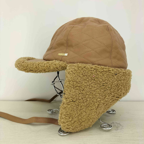 カシラ CA4LA フェイクレザー ボアフライトキャップ レディース