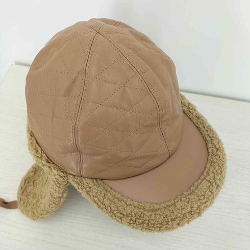 カシラ CA4LA フェイクレザー ボアフライトキャップ レディース