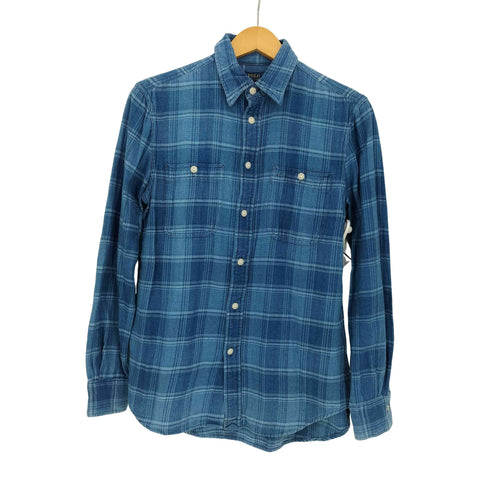 ポロラルフローレン POLO RALPH LAUREN 現行タグ RELAXED FIT チェック ダブルポケット長袖シャツ メンズ import:S