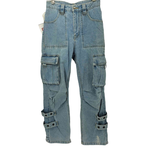 エックスガール X-girl DENIM CARGO PANTS デニム カーゴパンツ レディース JPN:S