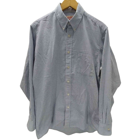 レッドキャップ RED KAP 60/40 コットン ポリ ボタンダウン L/S ストライプ シャツ メンズ 16-34