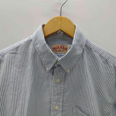 レッドキャップ RED KAP 60/40 コットン ポリ ボタンダウン L/S ストライプ シャツ メンズ 16-34