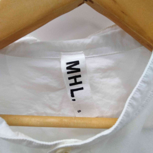 エムエイチエル MHL. 17AW GARMENT DYE BASIC POPLIN ガーメント ダイ ベーシック ポプリン バンドカラー シャツ メンズ import:S