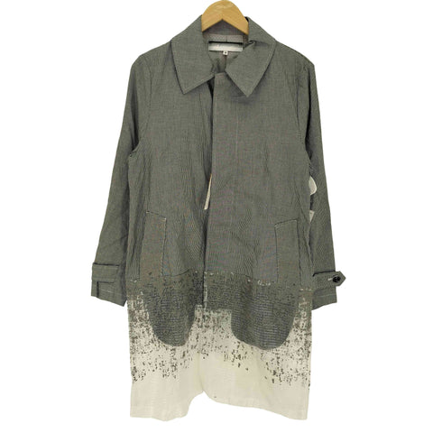 アンリアレイジ ANREALAGE 19SS CLEAR GRADATION STAIN COLLAR COAT メンズ 38