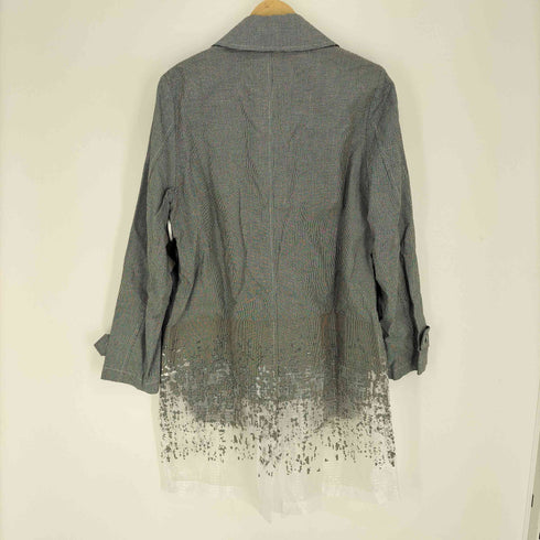 アンリアレイジ ANREALAGE 19SS CLEAR GRADATION STAIN COLLAR COAT メンズ 38