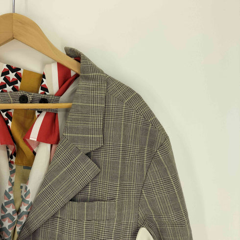 nona9on ドッキング シングルブレスト テーラード ジャケット メンズ 002