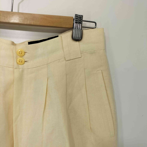 Giorgio Sant'Angelo 80-90s リネンレーヨン混 3タックワイドスラックス メンズ 12