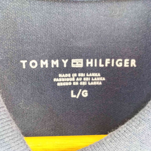 トミーヒルフィガー TOMMY HILFIGER 刺繍ロゴ ポロシャツ ワンピース レディース L