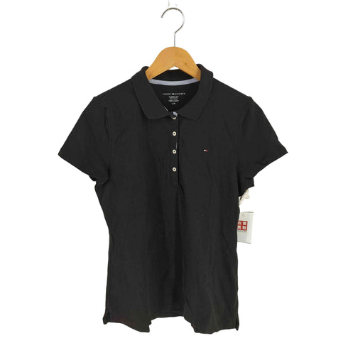 トミーヒルフィガー TOMMY HILFIGER CLASSIC FIT 刺繍ロゴ ポロシャツ レディース L