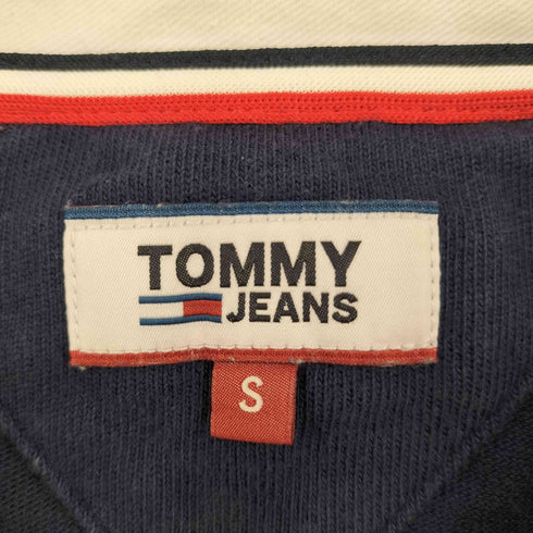 トミージーンズ tommy jeans 刺繍ロゴ クロップド シャツ レディース S
