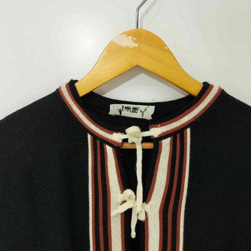Voguester Jr. 70S マルチカラー ショートスリーブニットカーディガン レディース