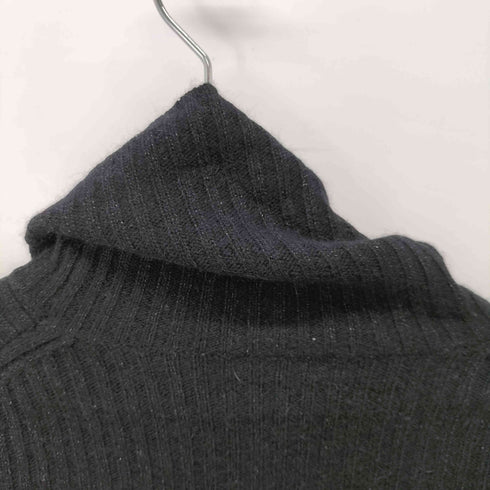 サイドレースアップ アンゴラ混 ラメ タートルネック ニット レディース JPN:M