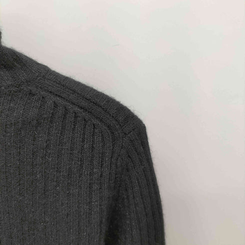 サイドレースアップ アンゴラ混 ラメ タートルネック ニット レディース JPN:M