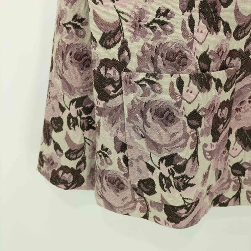 ノーザンリフレクションズ NORTHERN REFLECTIONS 80-90s 花柄 4B ゴブラン織り タペストリージャケット レディース import:L