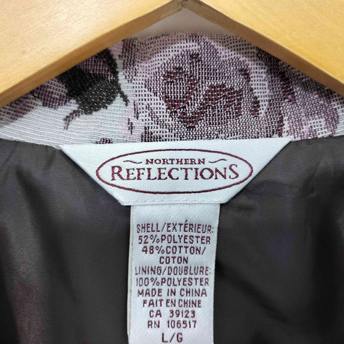 ノーザンリフレクションズ NORTHERN REFLECTIONS 80-90s 花柄 4B ゴブラン織り タペストリージャケット レディース import:L