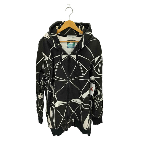 パラドックス PARADOX GRAPHIC LONG PARKA グラフィック ジップアップパーカー メンズ FREE