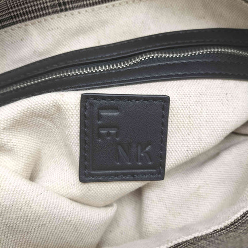 LENK グレンチェック フリンジトートバッグ レディース