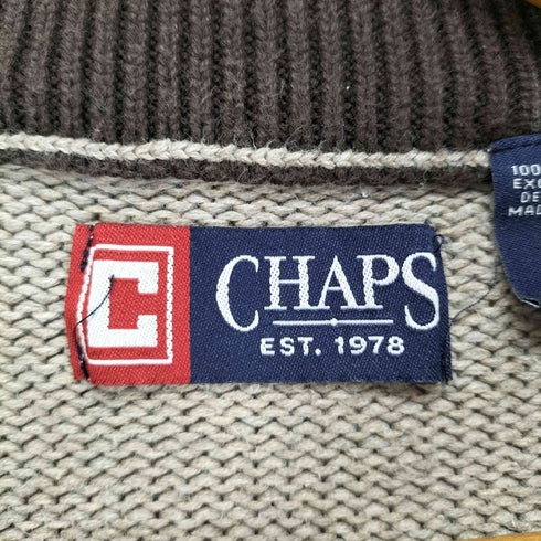 チャップス CHAPS ハーフジップニット メンズ L