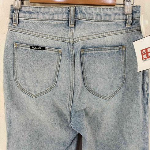 ローラス ROLLAS CROPPED STRAIGHT デニムパンツ レディース 27