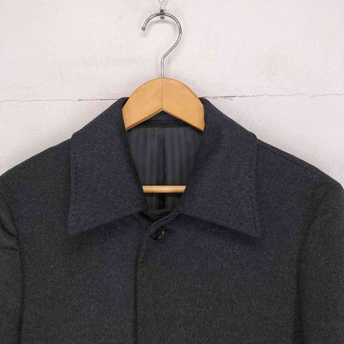 Le orme cashmere カシミヤ100比翼チェスターコート メンズ JPN:S