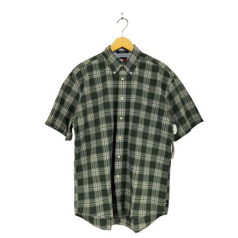 トミーヒルフィガー TOMMY HILFIGER ビックシルエットS/S ボタンダウンシャツ メンズ L