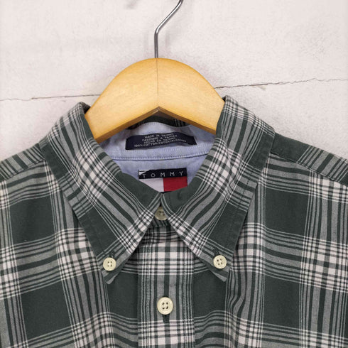 トミーヒルフィガー TOMMY HILFIGER ビックシルエットS/S ボタンダウンシャツ メンズ L