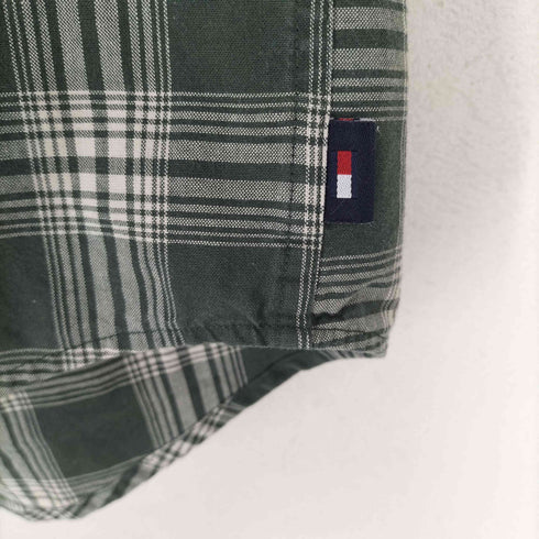 トミーヒルフィガー TOMMY HILFIGER ビックシルエットS/S ボタンダウンシャツ メンズ L