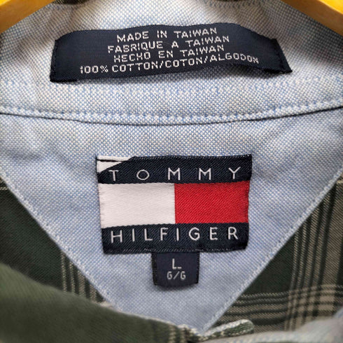 トミーヒルフィガー TOMMY HILFIGER ビックシルエットS/S ボタンダウンシャツ メンズ L