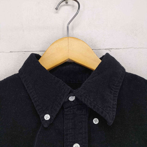 企業ロゴ刺繍 コーデュロイ L/S ボタンダウンシャツ メンズ XL
