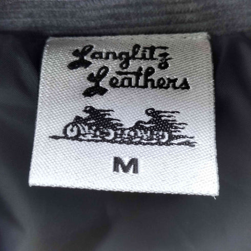 LANGLITZ LEATHERS 両面プリント コーデュロイコーチジャケット メンズ JPN:M