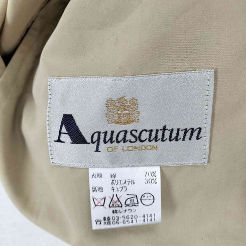 アクアスキュータム AQUASCUTUM 比翼デザインコート レディース JPN:9号