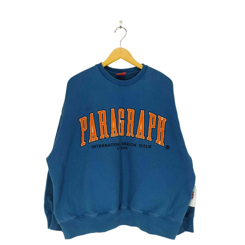 パラグラフ PARAGRAPH ブランドロゴ クルーネックトレーナー メンズ