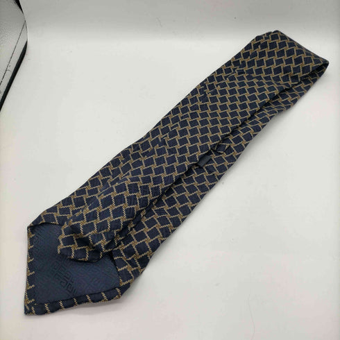 ジバンシィ GIVENCHY イタリア製 シルク 100 総柄 ダイヤ ネクタイ メンズ