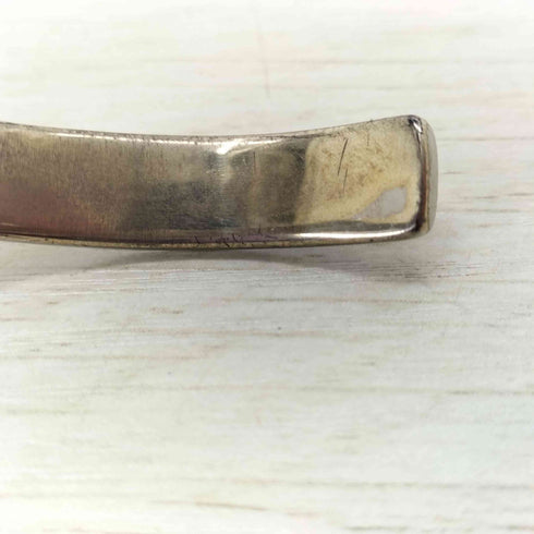 メゾンマルジェラ Maison Margiela イタリア製 925刻印 ロゴ刻印 シルバーバングル メンズ