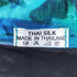 THAI SILK 総柄 シルク ジップアップ ブルゾン レディース