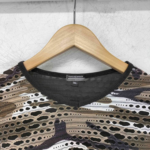 ロカウェア Rocawear ダメージ加工 クルーネックTシャツ メンズ JPN:XL